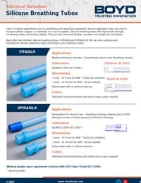 Boyd Silicone Breathing Tubes
