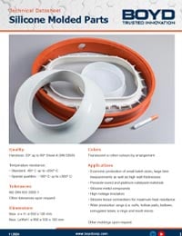 Boyd Silicone Molded Parts