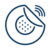 Medical CGM Stick to Skin Icon